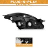 WEELMOTO Headlights Compatible with 2007-2009 Nissan Altima 4Dr Sedan Headlight