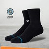 STANCE Basketball Socks LOGOMAN ST QTR A356A20LOG HGR (Light Gray/M/Men's)
