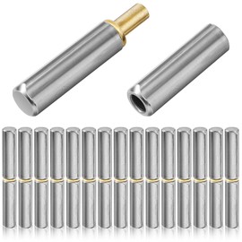 Yaocom 15 Pack Weld on Bullet Hinges 4-5/8" x 5/8" Weldable Barrel Hinges Heavy Duty Carbon Steel Detachable Gate Door Fittings for Swing Door Trailer Ramp