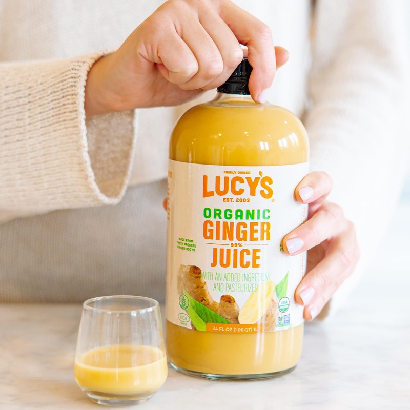 Lucy’s Family Owned - PERUVIAN Organic 99% Pure Ginger Juice,