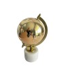 Globe NWT Glass Globe On Marble Alabaster Stand Mirrored Gold