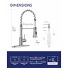 LUFEIDRA Kitchen Faucet with Pull Down Sprayer and Soap Dispenser,