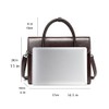 Genuine Leather laptop Briefcase: Messenger shoulder bag14 15inch men case