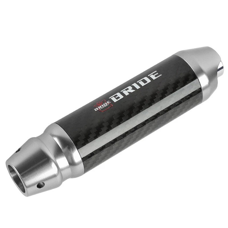 JDM BRIDE Carbon Fiber Aluminum Silver Universal Automatic Car Gear