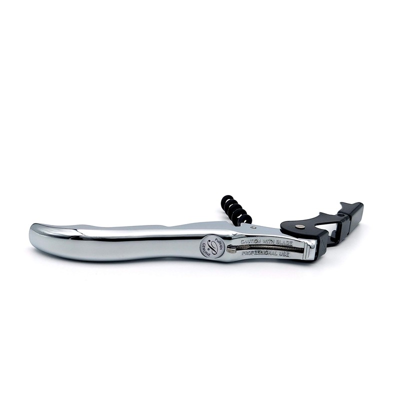 Pulltap's - Sacacorchos Slider Boss 150 (chapado en cromo-Negro)