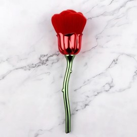Rose Dust Brush Petal Cleaning Tool Dust Removal Brush Anti-Allergy Bathroom Supplies Household Organization Red 057640DC / 장미 더스트 브러시 꽃잎 청소 도구 먼지 제거 솔 알레르기 방지 욕실 용품 집안 정리 레드 057640DC