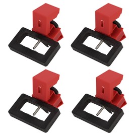 HiLKCO Circuit Breaker Lockout Device, 4 Pack 480/600V Clamp-On Universal Single & Multi-Pole Breaker Lock Out, Extra Large Oversized OSHA Compliant Premium Grade