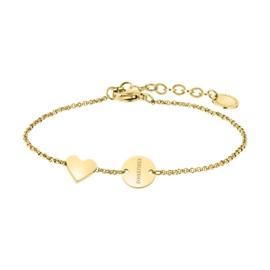 Liebeskind Bracelet with Pendants, Stainless Steel, 20 cm, Stainless Steel, gold