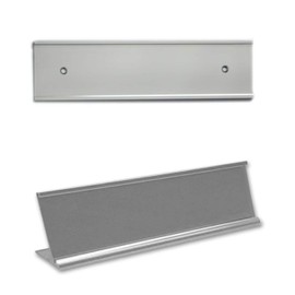 8" x 2" Nameplate Holder Wall/Door and Desktop Combo Set