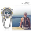 Ibohevo Clip on Watch with Compass Digital Carabiner Watch 3ATM