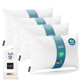 LILENO HOME Set of 4 cushion filling, 40 x 60 cm, washable at 95°C, suitable for allergy sufferers, polyester cushion inlet as couch cushion, sofa cushion, cocktail cushion and pillow