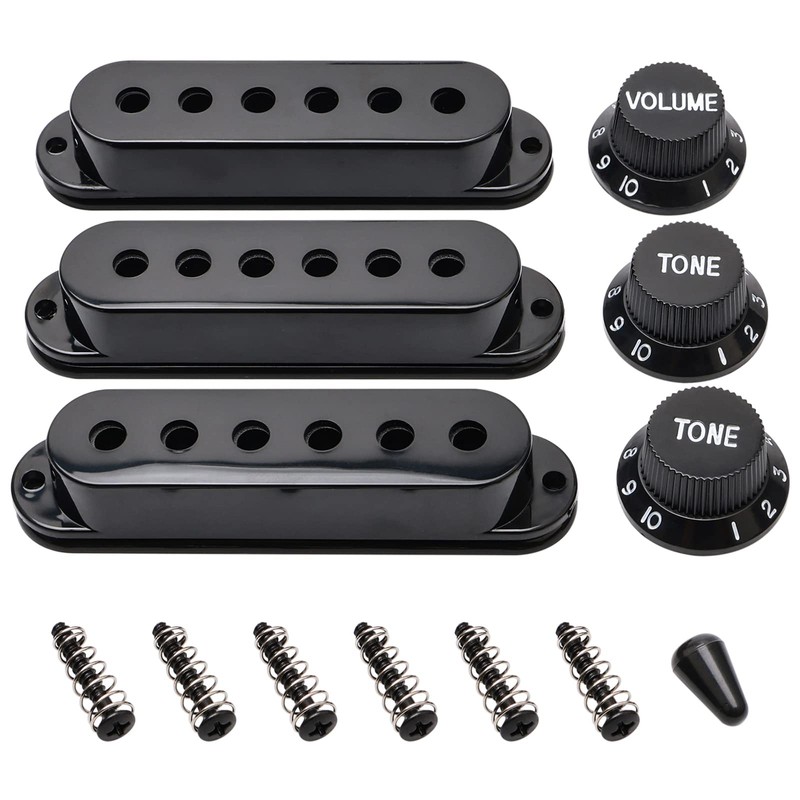 Unxuey 50mm 52mm Single Coil Pickup Cover One Volume Two
