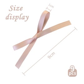 Bow Hair Clips,Mini Bowknot Hair Clips for Girls,Small Bow Claw Clip,Solid Color Hair Ribbon Alligator Clips,Cute Bow Hair Barrettes Hairpins for Girls Kids Hair Accessories (9pc)