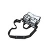 Clear pvc cosmetic bags with removable and adjustable shoulder strap,