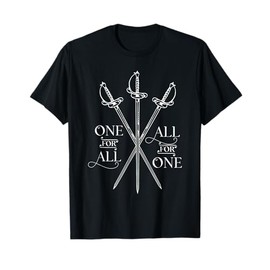 One for All, All for One The Three Musketeers Literary T-Shirt
