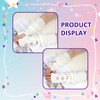 CIATBYYJ Knitting White Arm Warmers Anti-Slip, Long-Sleeve Gloves for Warmth
