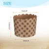 sourcing map 50Pcs Paper Baking Cups 6oz Brown Kraft Paper