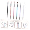 IWOWHERO 6Pcs Nail Art DIY Painting Pens Set Durable Manicure