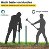 Fence Post Driver, 17 Inch Post Driver with Handle, 2.7