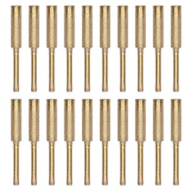 20Pcs Chainsaw Sharpener Burr Grinding Head Rotating File Sharpening Tool Set KitGold 5.5mm