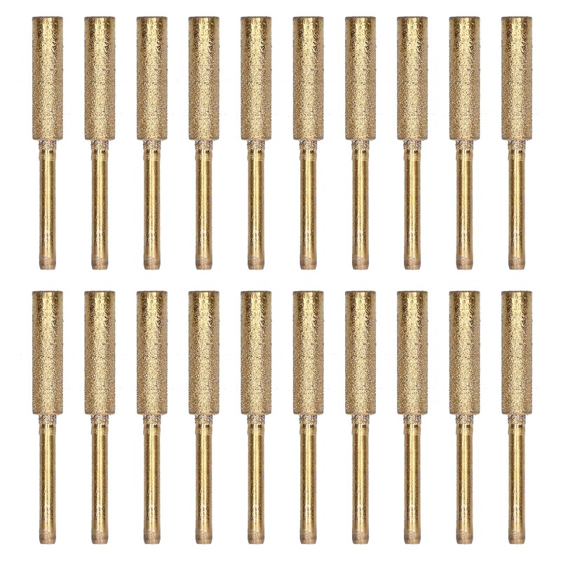 20Pcs Chainsaw Sharpener Burr Grinding Head Rotating File Sharpening Tool