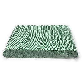 NiftyPlaza 4" Length Twist Ties, 2000 Green White Plastic Coated, No Rip, Paper Ties Cello General Use, Party Favor Treat Bags, Small Orders Packaging, Closures to Secure Product (2000 Green White)