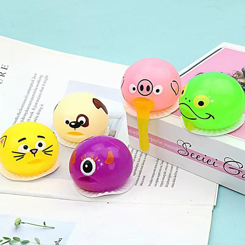 Puking Egg Stress Ball - Vomiting Yolk Egg Stress Relief