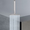 HarJue Ceiling Mounted Shower Arm, Rain Shower Head Square Extension