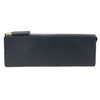 Slip-On Rio Large Leather Zipper Pen Case, nvy