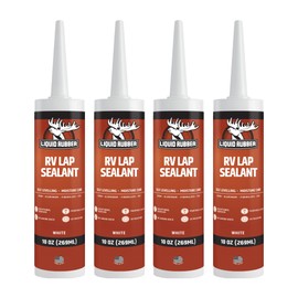 Liquid Rubber RV Lap Sealant, White, 4 Pack