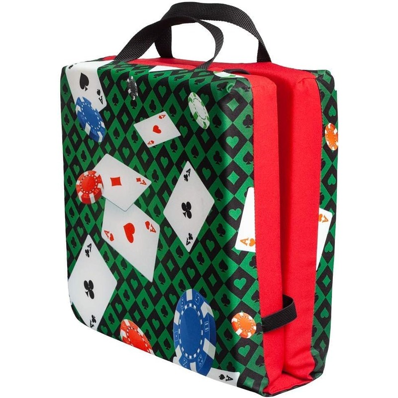 Classic Playing Card Pattern Double Cushion for Relief During Bingo