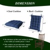 FlyGulls Extra Large Rocking Chair Cushion with Thick Padding High