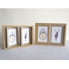Double Sided Rotate Photo Frame,Wooden Photo Frame,Holds 4 Photos 6x4,Wedding