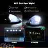 GSOWO 5 PCS White LED Cab Lights Smoked Cab Roof