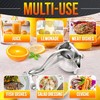 Hand Juicer Squeezer - Aluminum Lemon Squeezer for Effortless Juice