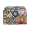 JEOCODY Bright Blossoms Toaster Covers 2 Slice Wide Slot Dustproof