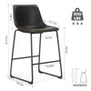 Sweetcrispy Counter Height Bar Stools Set of 2, 30 inch