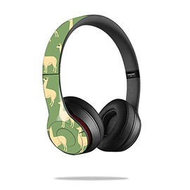 MightySkins Skin Compatible with Beats Solo2 Headphones – Llama | Protective, Durable, and Unique Vinyl Decal wrap Cover | Easy to Apply, Remove, and Change Styles | Made in The USA