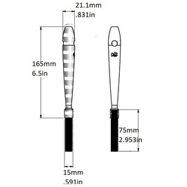 Rattleware 9” Black Espresso Machine Grinder Brush - Ideal for Home, Cafe, Restaurant or Hotel - Long Durable Handle Coffee Grinder Cleaning Brush Trusted by Baristas