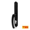 TSS Black UPVC Door Handle Pair Set with Lever and