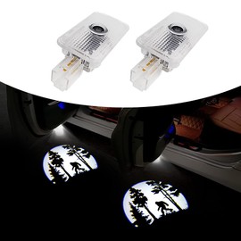 2 pcs Non-Fading LED Car Door Logo Lights Courtesy Projector Laser Welcome Light Ghost Shadow Forester Accessories Puddle lamp for Forester Outback Ascent Accessories