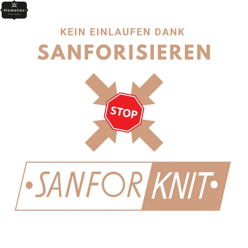 Hometex Premium Textiles Fitted Sheet, 90–100 x 200 cm, Jersey