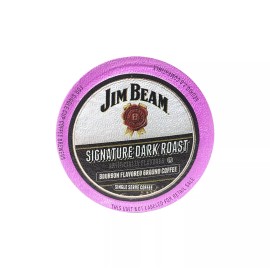 Jim Beam Signature Dark Roast Bourbon Flavored Single Serve Coffee Cups - 18 ct