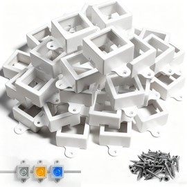 45 Set Light Clips for Govee H705A/B/C/H805 Outdoor Lights with 90 Screws Secure Mounting Brackets for Govee Permanent (H805/H705) Not Compatible Pro Version Outdoor Lights（White）