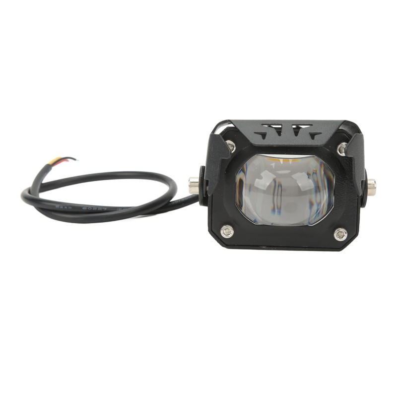 LED Electric Bike Light Aluminum Alloy High Brightness Bicolor Lens