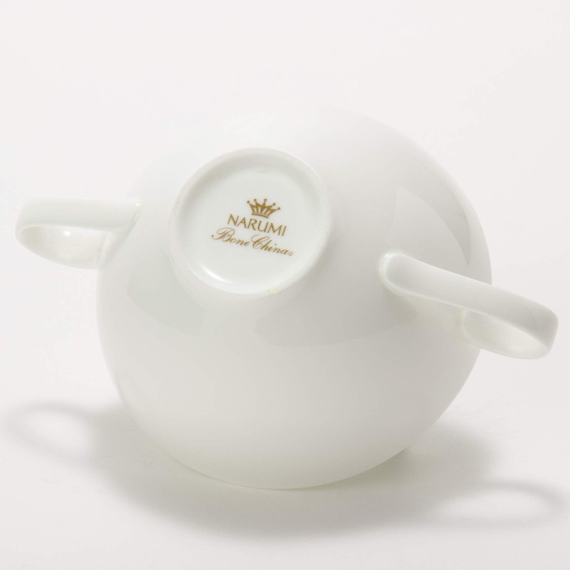 NARUMI(ナルミ) Cup and Saucer Sense Plain White 260cc Bouillon 51799-2913