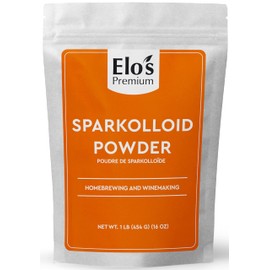 Sparkolloid Powder (1lb) | Packed in Canada| Fining Agent| Increase Yield, Acts as a Clarifier| Used for Homebrewing and Winemaking| by Elo’s Premium