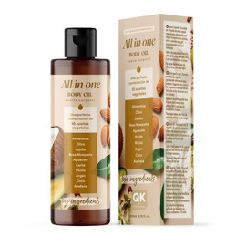 QKnatur - All in One Oil for Skin Care - 200 ml - Improves the Appearance of Scars | Prevents Blemishes and Stretch Marks | Formulated with 10 Vegetable Oils