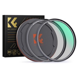 K&F Concept Magnetic 52mm Circular Polarizers Filter (Magnetic Polarizing Filter + Magnetic Basic Ring + Lens Cap) with 28 Multi-Layer Coatings CPL Filter for Camera Lens (Nano-X Series)