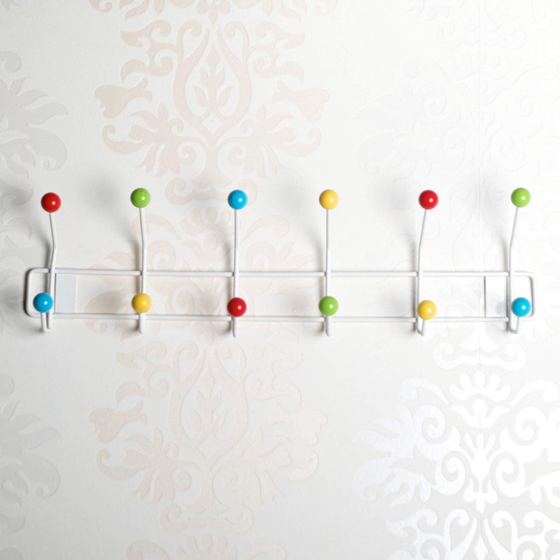 DESIGN DELIGHTS Colour Ball Wardrobe Rail 50 x 15.5 cm